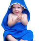 Hudz Kidz Hooded Baby Shark Towel, Soft 100% Cotton, Perfect For Newborn Through Toddler (Blue)