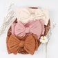 C  Llot 2024 Super Stretchy Soft Handmade Headbands With Double Bows Head Wrap Nylon Hair Accessories For Newborn Baby Girls Inf