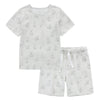 Owlivia Kids Pjs Set, Boys Girls Summer Short-Sleeve Sleepwear, 100% Organic Cotton Toddler Pajamas(3 Years, Rabbit Gray)