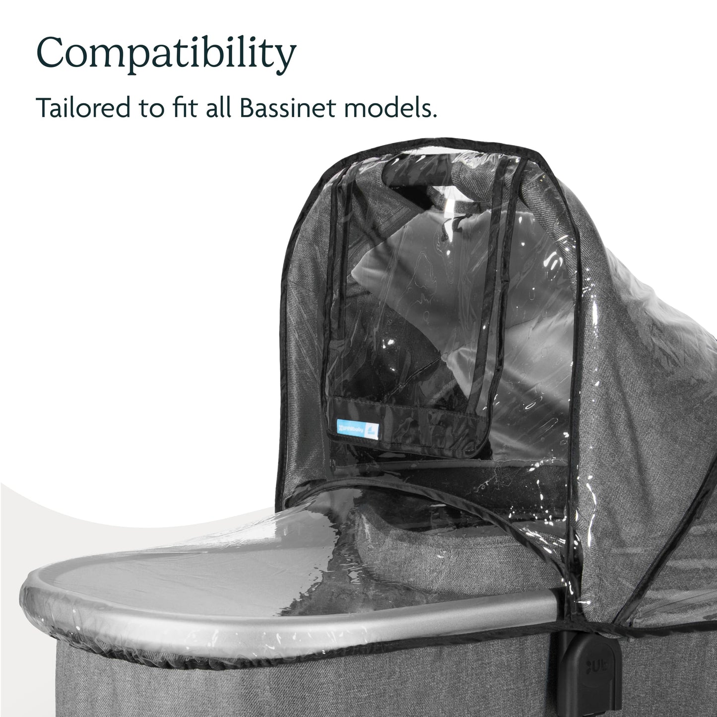 Uppababy Bassinet Rain Shield, Clear