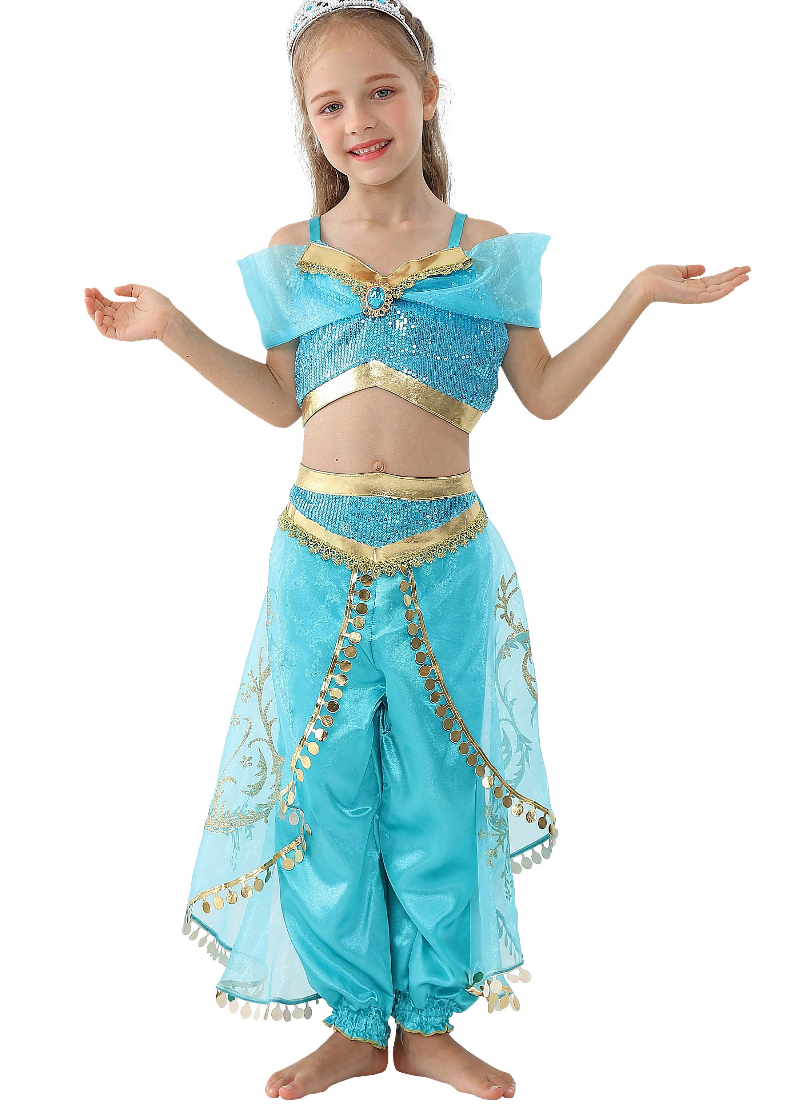 Dressy Daisy Girls Princess Dress Up Costumes Halloween Party Fancy Dress Size 14, Style A