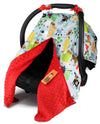 Dear Baby Gear Carseat Canopy with Snap Opening for Girls & Boys - Infant Car Chair Canopies - Nursing Covers -37x29 (Farm Life 