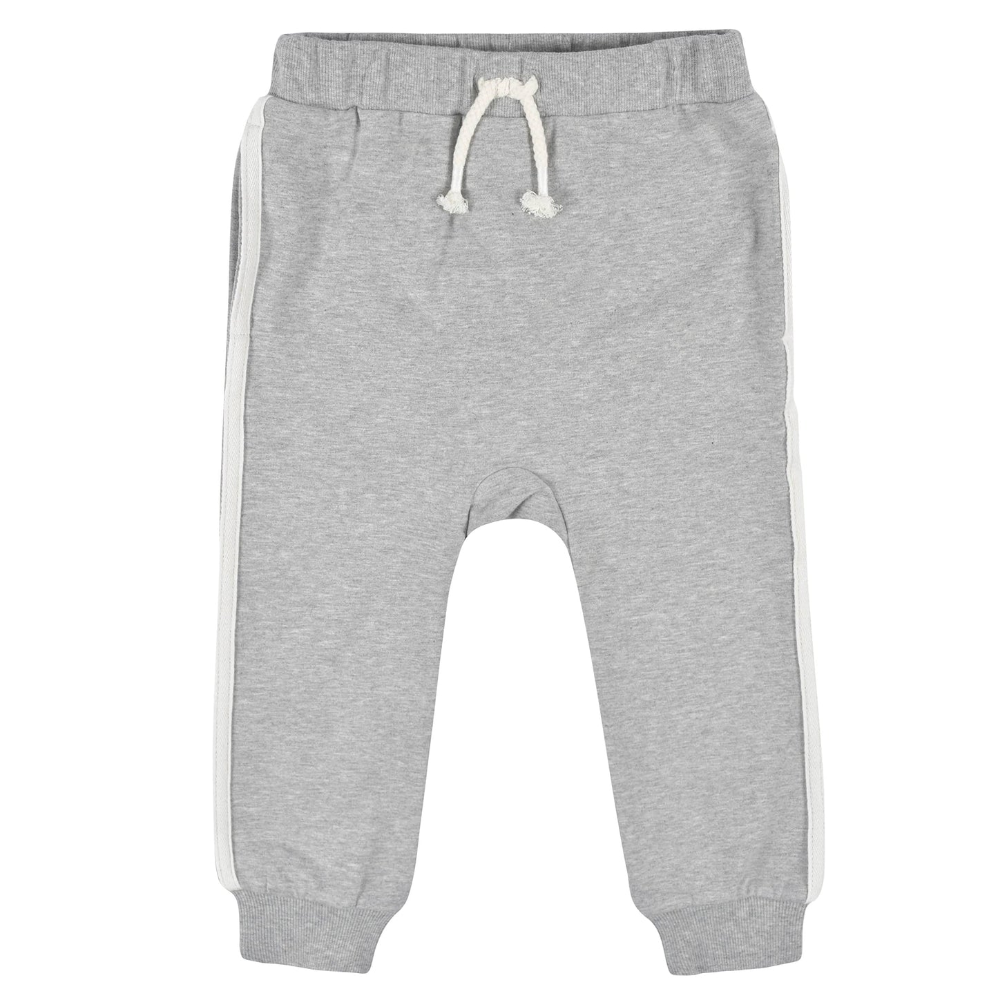 Gerber Baby Boy'S Toddler 3-Pack Jogger Pants, Mustard And Grey, 5T
