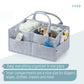 Mr. Pen- Baby Diaper Caddy Organizer, Grey, Large, Diaper Organizer, Car Diaper Caddy, Baby Caddy Organizer, Portable Diaper Cad