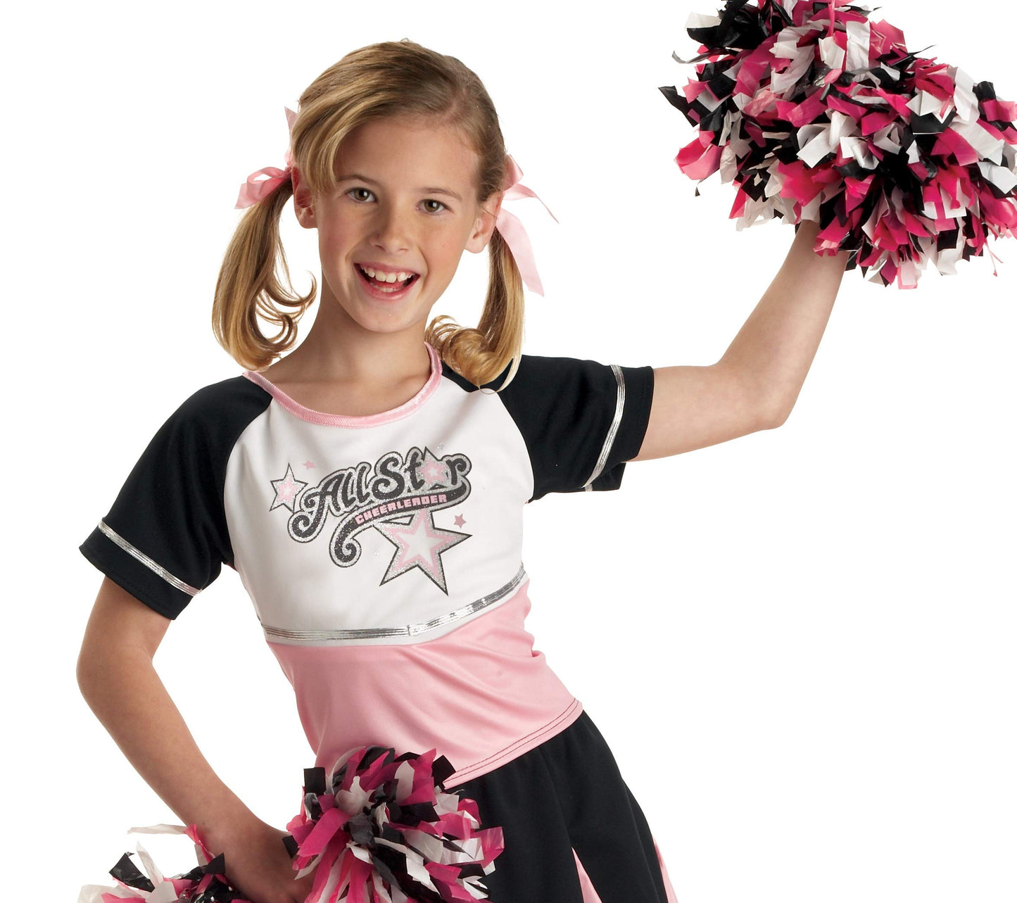 California Costumes All Star Cheerleader Child Costume, Large, Black/Pink