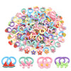 60Pcs Cute Small Baby Hair Ties - Colorful Accessories Ponytail Holders Elastic Rubber Bands For Baby Girls Toddler (Thick Rope