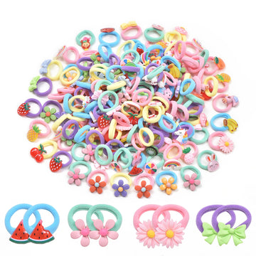 60Pcs Cute Small Baby Hair Ties - Colorful Accessories Ponytail Holders Elastic Rubber Bands For Baby Girls Toddler (Thick Rope