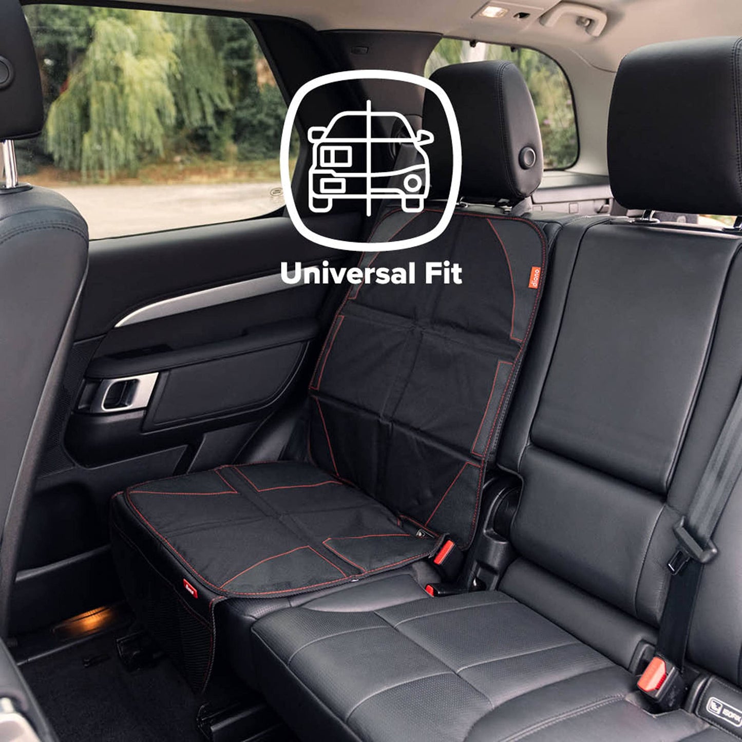 Diono Ultra Mat Complete Back Seat Upholstery Protection From Child Car Seats And Pets, Crash Tested, Premium Ultra Thick Paddin
