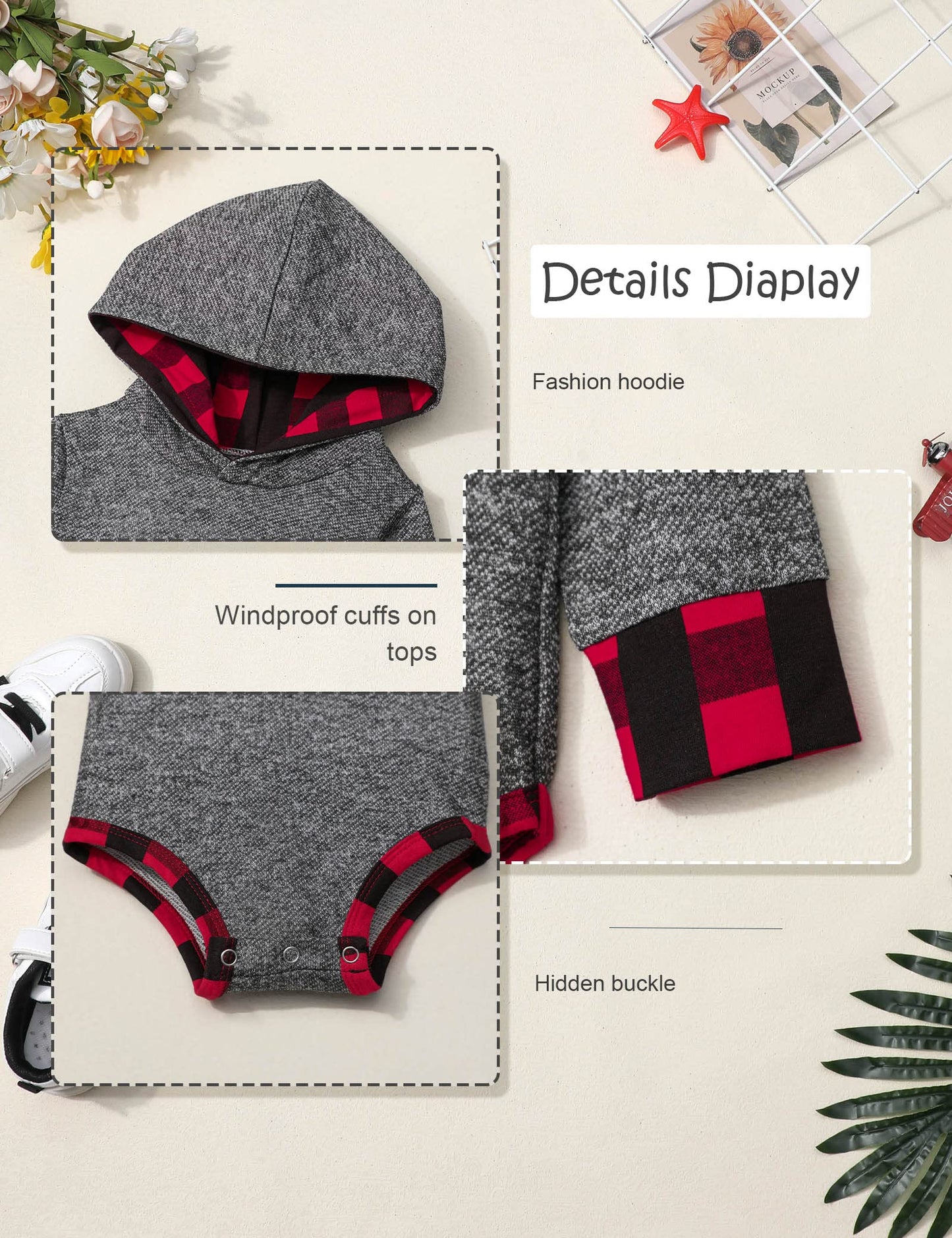 Fommy Baby Boy Clothes 0-3 Months Boy Outfit Mama'S Boy Letter Print Hoodies+Little Man Long Pants 2Pcs Set Stuff Gifts