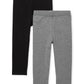 The Children'S Place Baby Girls And Toddler Girls Leggings,Black/ Hound Gray Pack,9-12Mos