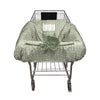 Boppy Shopping Cart Cover, Green Leaf, Cart Cover For Babies With Soft 360-Degree Coverage, Safety Harness, And Slideline Toy Te