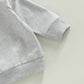 Toddler Baby Boy Clothes Set Solid Color Long Sleeve Crewneck Sweatshirt Top Casual Pants Set 2Pcs Fall Winter Outfits (Gray Cof