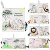 Ali+Oli Baby Cloth Book - Soft Sensory Crinkle Book with Textured Tails for Infants 0-12 Months - Early Learning Touch & Feel Tu