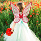 Fairy Wings For Adults,Butterfly Wings For Girls,Angel Wings,Fairy Costume For Women Halloween Dress Up Party Favor (Red)