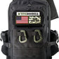 ActiveDoodie Dad Gear - Dad Diaper Bag for Men with Waterproof Changing Pad, Removable Dad Patches, Mens Diaper Bag, Black