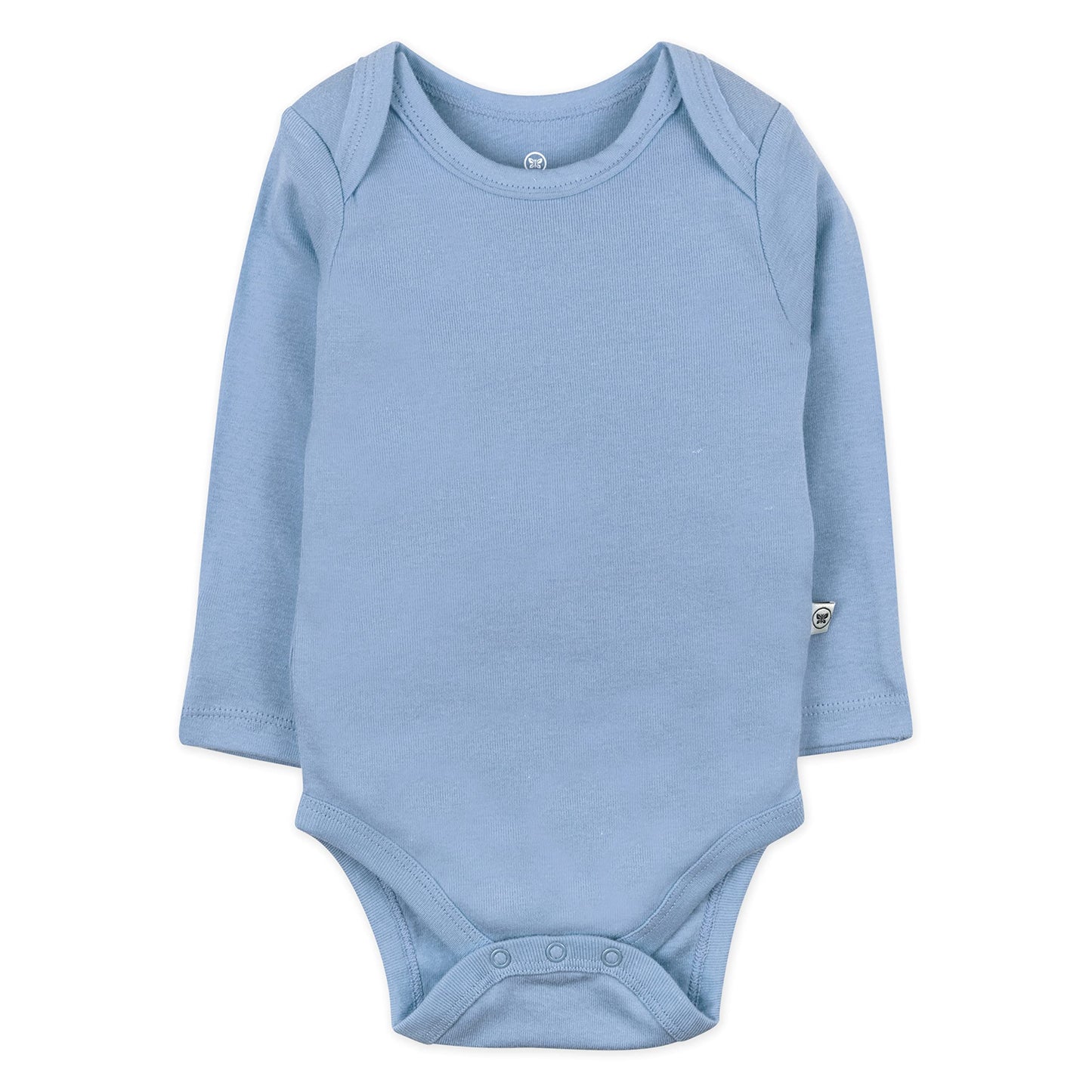 Honestbaby 10-Pack Long Sleeve Bodysuits One-Piece 100% Organic Cotton For Infant Baby Boys, Girls, Unisex , Rainbow Gems Blues,