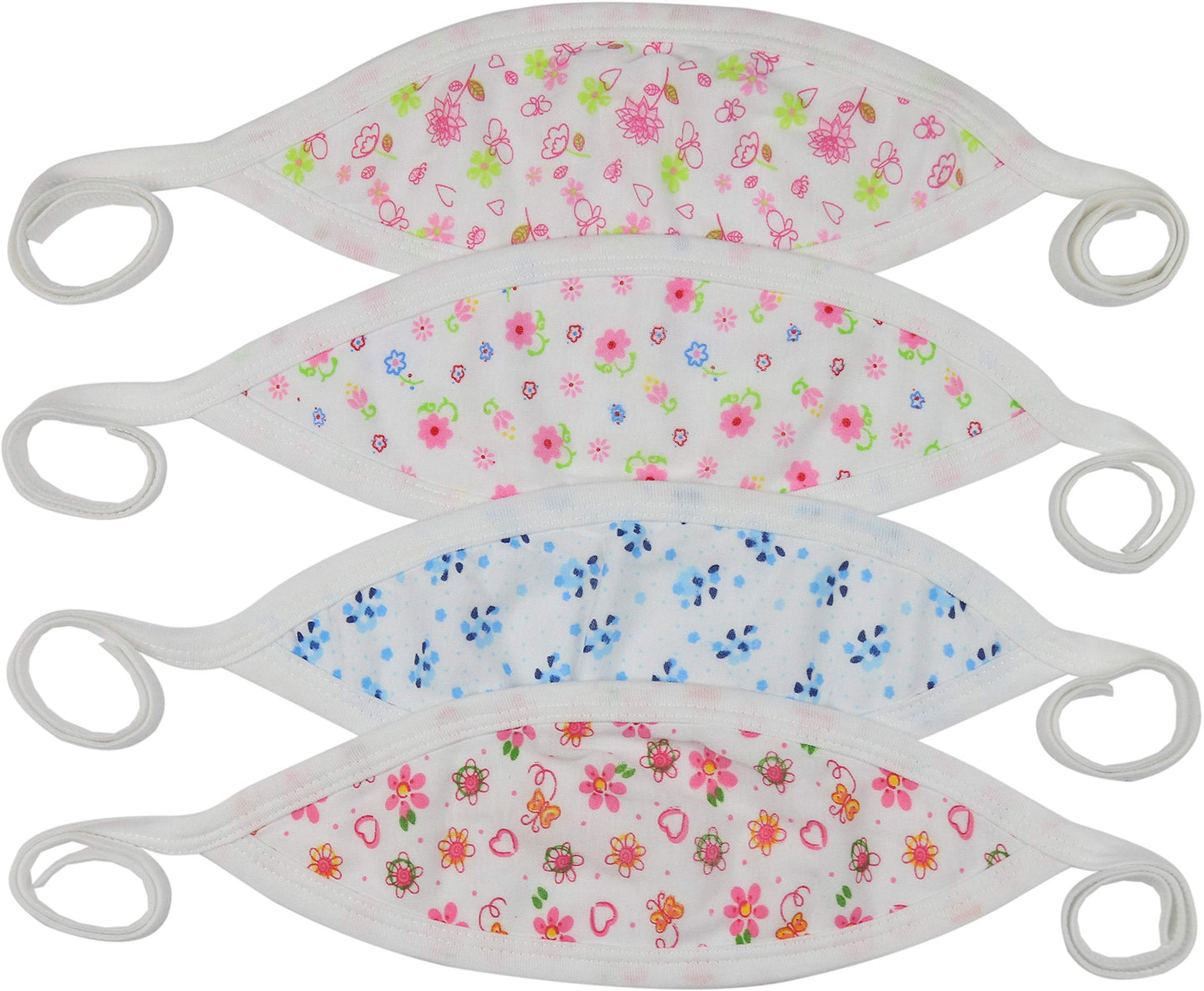 Tobeinstyle Babies' 4-Pack Comfortable Newborn Baby Belly Binder - Girl - One Size
