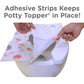 Sesame Street Potty Topper Disposable Stick-In-Place Toilet Seat Covers, 10 Count (Pack Of 1)