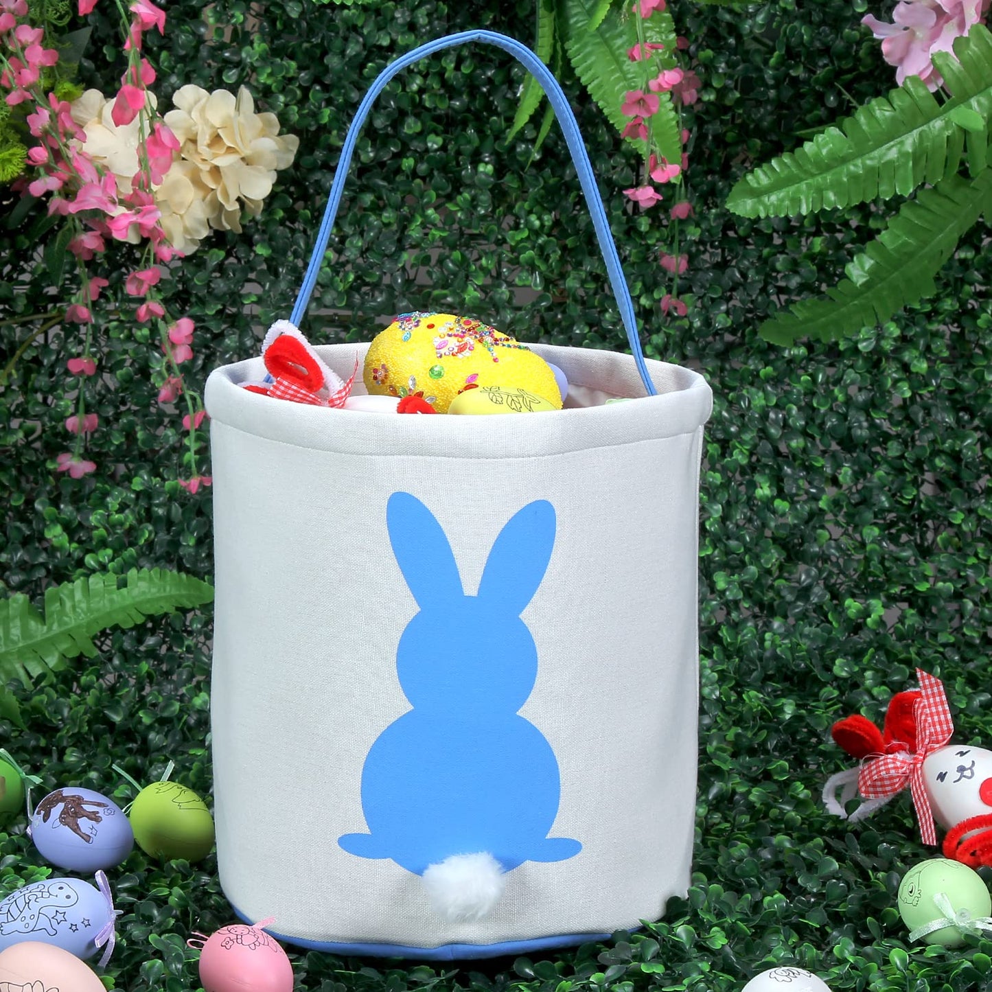 Baseball Easter Bunny Baskets Eggs Bags With Baseball Printing Halloween Trick Or Treat Bags Baseball Easter Bunny Baskets Tote
