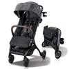 Strolee Lightweight Baby & Toddler Stroller, Ultra Compact, Airplane-Friendly Travel Stroller, One-Handed Fold, Near Flat Reclin