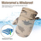 Fynnsure Toddler Mittens Baby Waterproof Snow Gloves Kids Ski Snow Gloves Cold Weather Mittens For Boys Girls Khaki Dinosaur 4-6