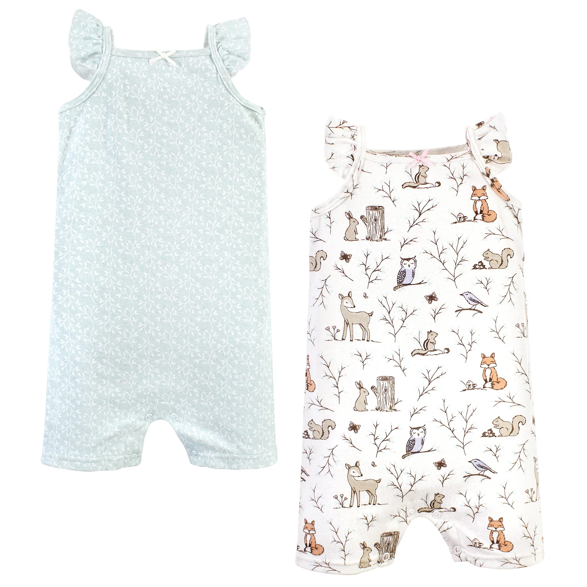 Hudson Baby Unisex Baby Cotton Rompers, Enchanted Forest, 12-18 Months – Cutebab WBBAPB093CNR1HH