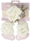 Lillian Rose Baby Headband And Barefoot Sandals, Ivory