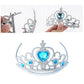 Yosbabe Princess Elsa Dress Up Party Accessories Princess Dress Up Jewelry Play Toy Set For Girls Party Favors Set - Elsa Crown