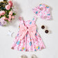 Baby Girl Dress Newborn Easter Dress Summer Pink Eggs Bunny Halter Dresses With Hat Cute Baby Easter Outfit Set Infant Clothes F