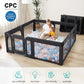 Baby Playpen With Door, Foldable Adjustable Play Pen For Babies And Toddlers,Heavy-Duty Play Yard Fence Play Area, Large Toddler