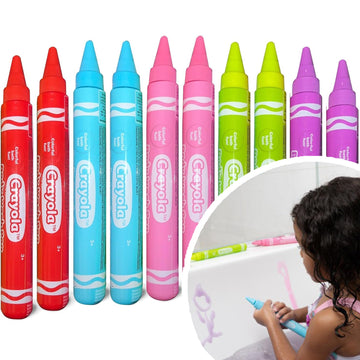 Crayola Kids Scented Body Wash Pens, 10 Pack Washable Kids Bath Paint in Assorted colors, Non-Toxic for Toddlers and Kids Bathti