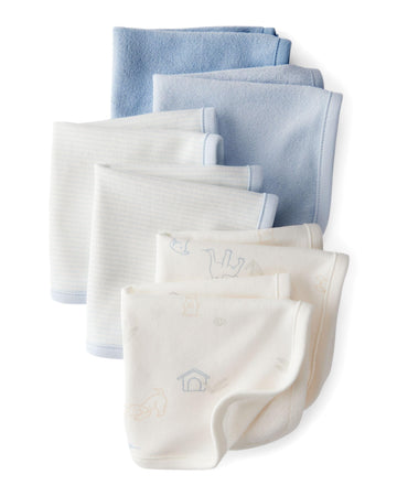 Carters 6-Pack Washcloths (Blue Multi)
