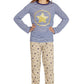 Intimo Big Girls Chloe and Olivia Star Power Yoga Pajama Set, Multi, 7/8