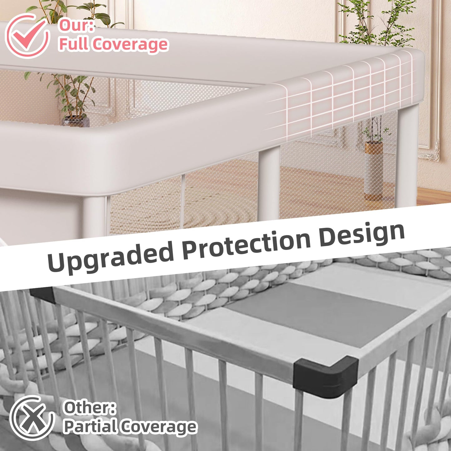 Hiaksedt Large Baby Playpen 65X50 Inch, Playpen For Babies And Toddlers, Sturdy Safety Play Yard For Indoor & Outdoor With Zippe