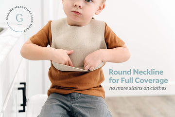 Goobie Baby Silicone Baby Bib With Food Catcher - Adjustable Waterproof Feeding Bib For Babies And Toddlers 4 To 36 Months For G