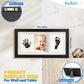 Bubzi Co Baby Handprint Kit & Footprint Photo Frame For Newborn Girls And Boys, Unique Baby Shower Gifts Set For Registry, Memor