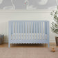 Davinci Sammy Scallop 4-In-1 Convertible Crib In Powder Blue, Greenguard Gold Certified