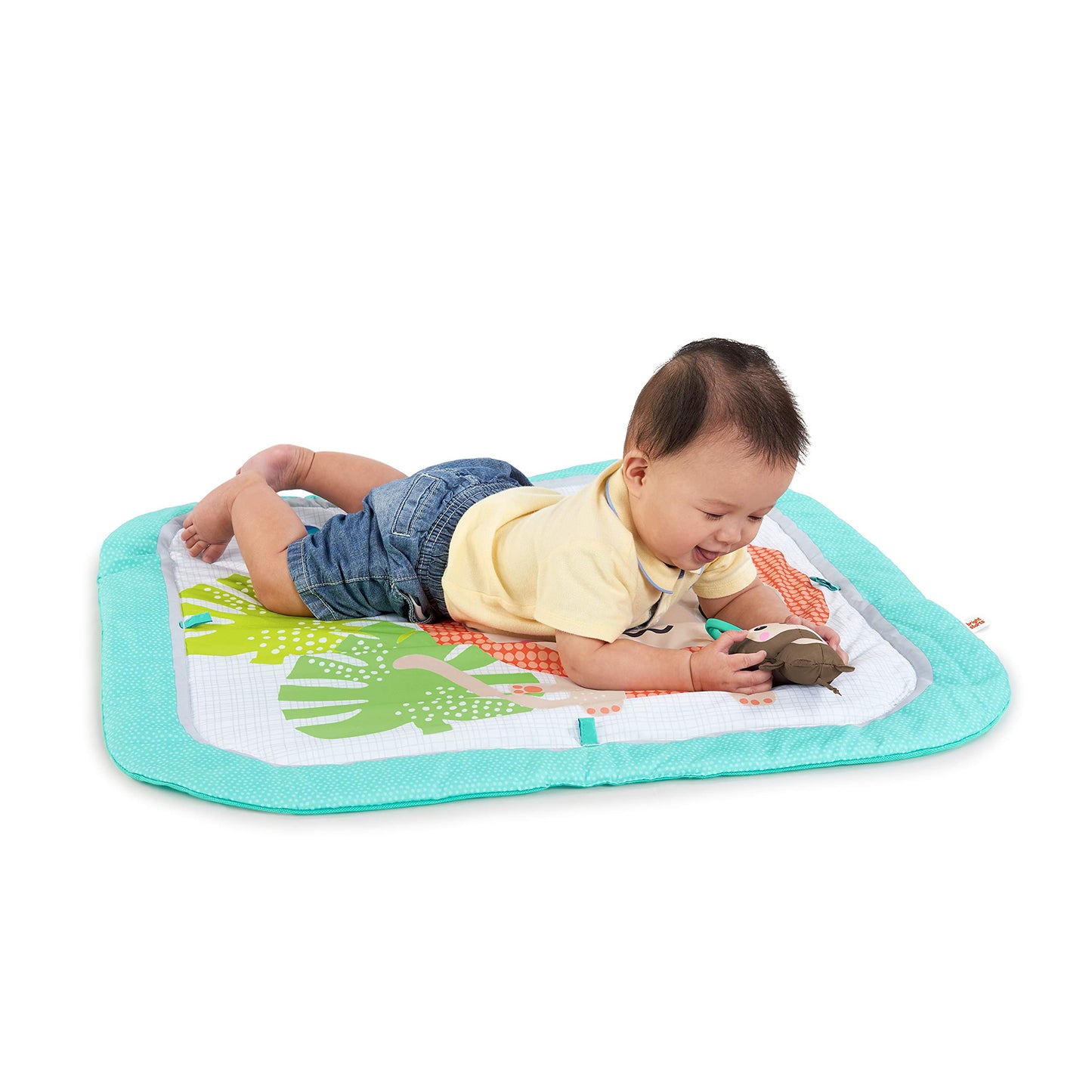 Bright Starts Safari Blast Activity Gym & Play Mat With Take-Along Toys, Ages Newborn +