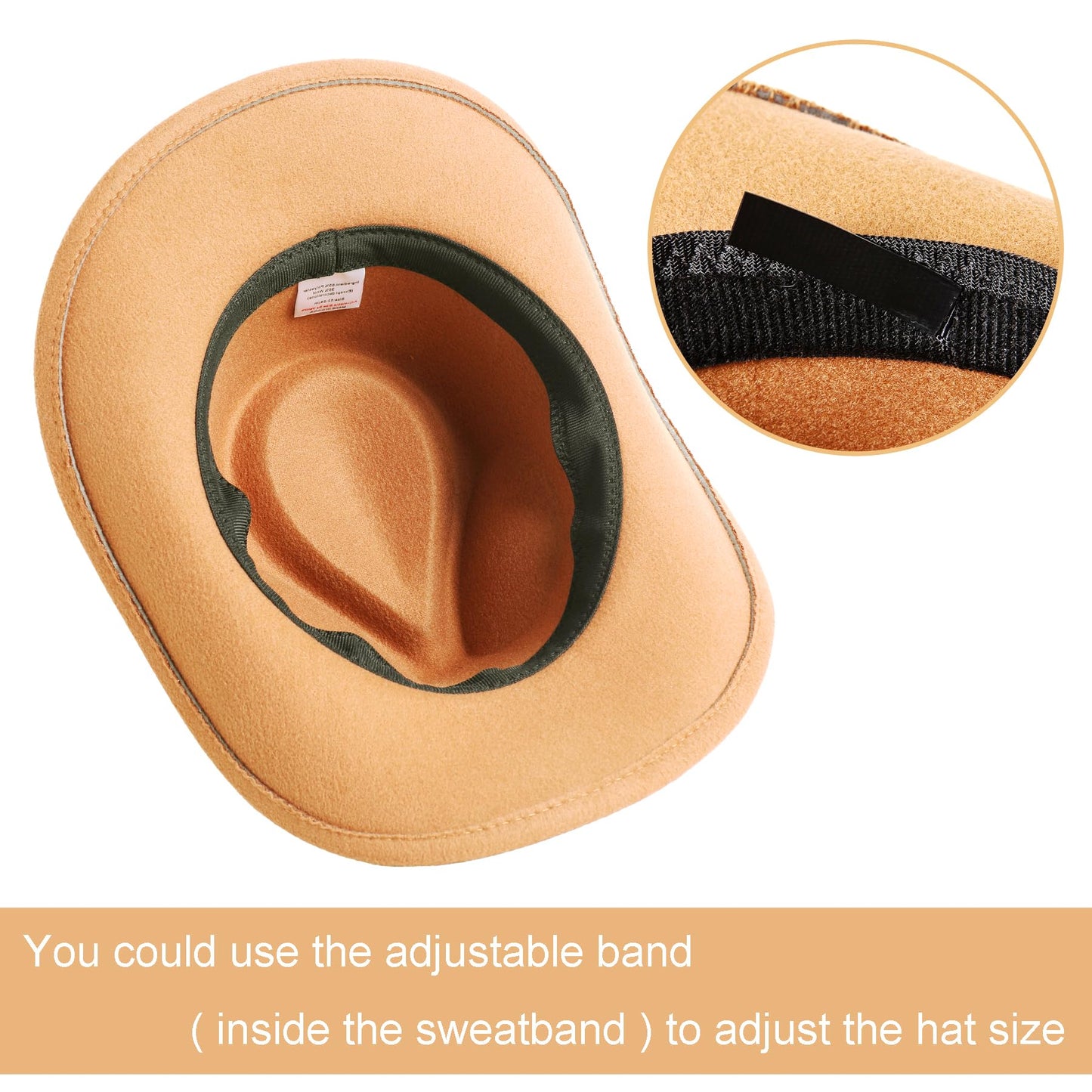 Jastore Toddler Baby Cowboy Hat Infant Baby Boys Girl Cowgirl Hats Kids Western Cowboy Hat (Us, Age, 18 Months, 4 Years, Camel)