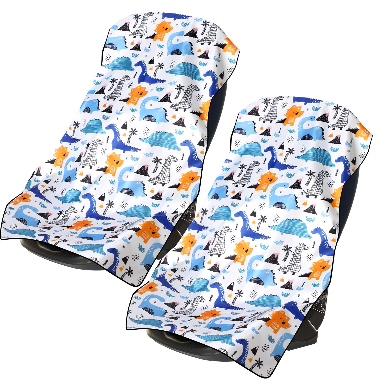 BBTO 2 Pcs Car Seat Sun Shade Cover Car Seat Cooler Toddler Cover Heat Protector Reflective Baby Keep Baby Cool and Child Safety