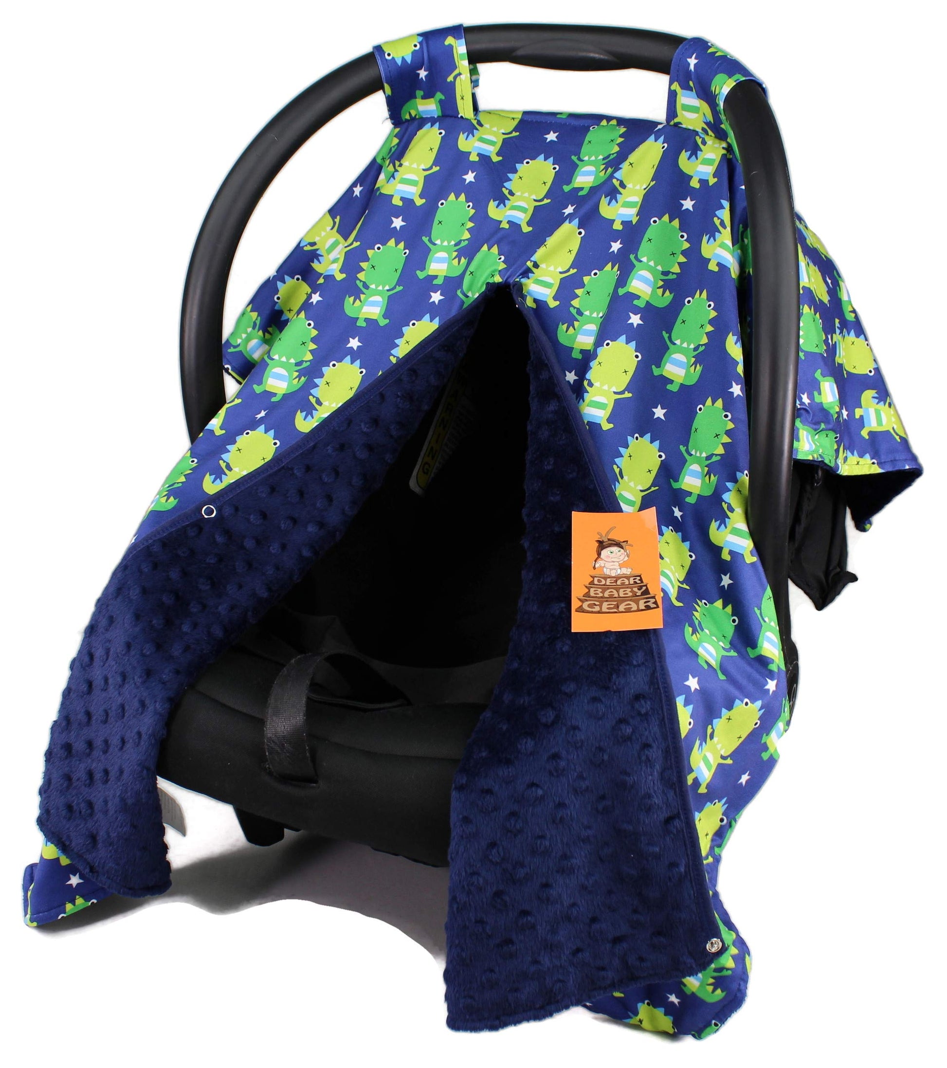 Dear Baby Gear Carseat Canopy - Car Seat Cover with Snap Opening for Girls & Boys - Infant Car Chair Canopies - Floral & Farm Pr