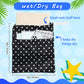 Frienda 4 Pieces Wet Dry Bag for Baby Waterproof Reusable Washable Diaper Bag Sealed with Handle for Travel, Beach, Swimsuit, Di
