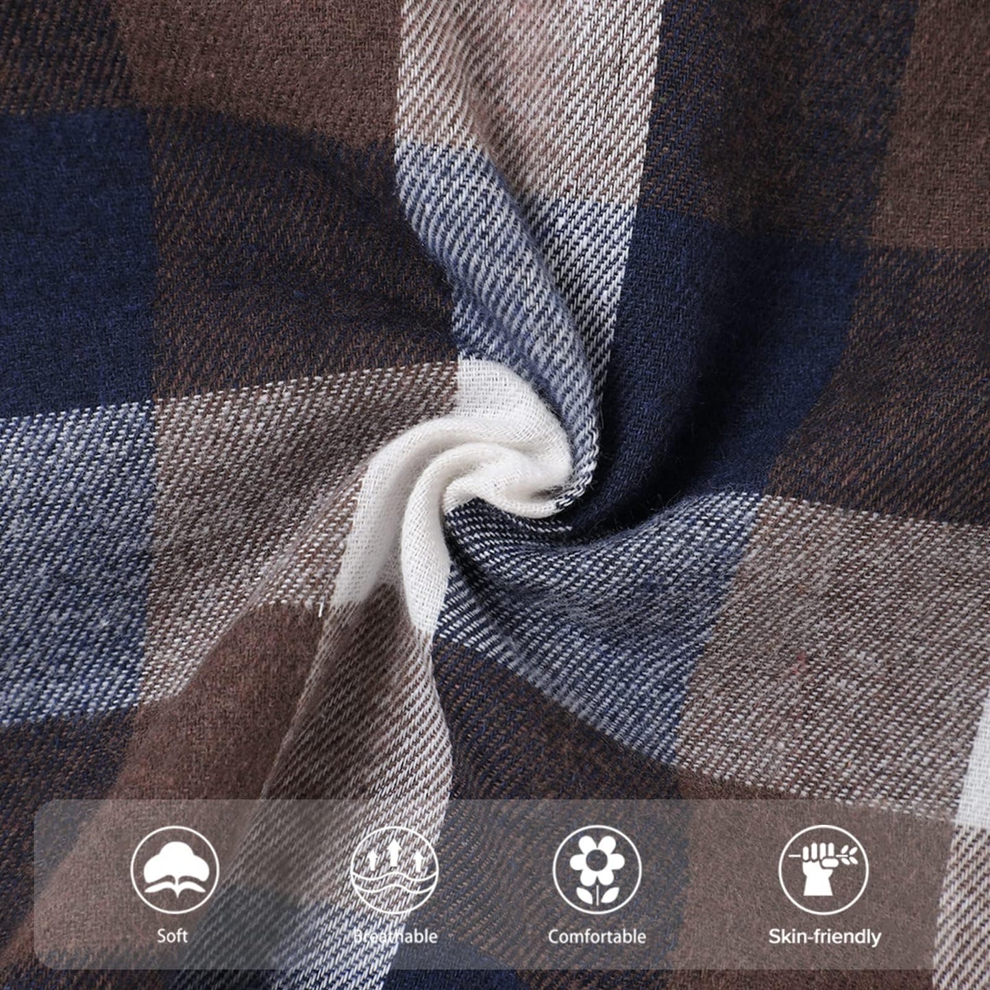 Fuermos Toddler Baby Boy Girls Outfits Plaid Flannel Long Sleeve Shirt Tops Kid Clothes(4-5T)