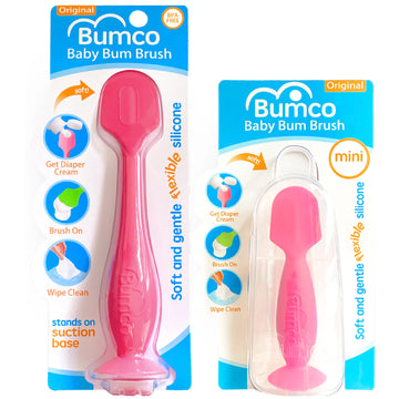 Diaper Cream Spatula + Mini Baby Bum Brush For Baby Butt Cream - Diaper Cream Applicator Set, Butt Spatula Baby Necessities, Bum