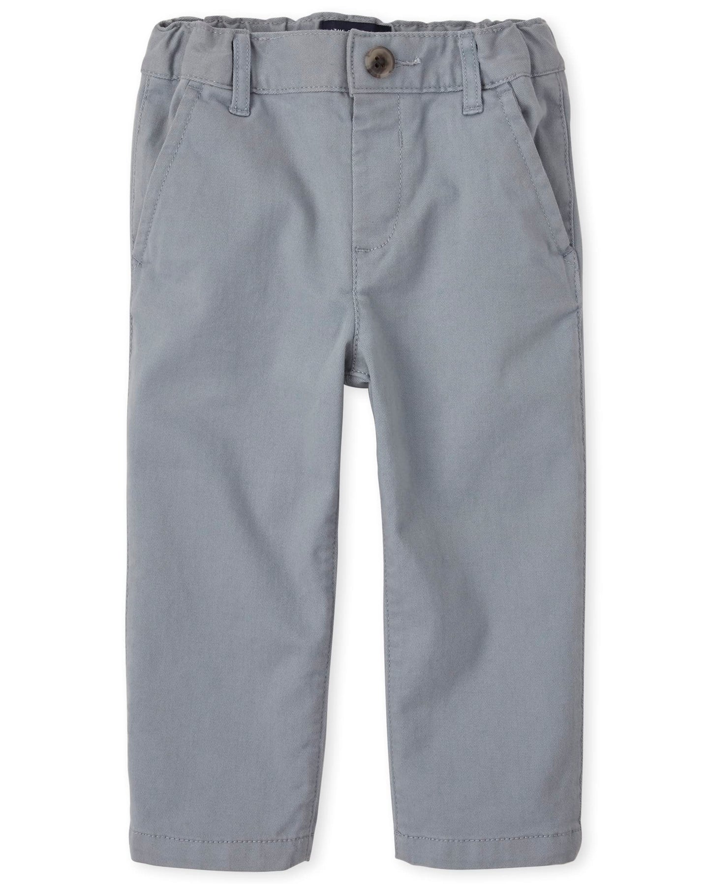 The Children'S Place Baby Boys' And Toddler Stretch Chino Pants, Fin Gray Single, 9-12 Months