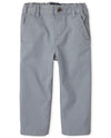 The Children'S Place Baby Boys' And Toddler Stretch Chino Pants, Fin Gray Single, 12-18 Months