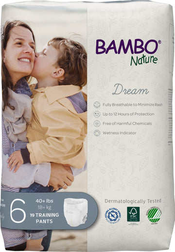 Bambo Nature Premium Training Pants (Sizes 4 To 6 Available), Size 6, 95 Count