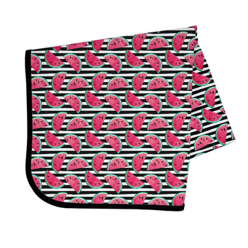 Bapronbaby Summer Stripes Watermelon Splash Mat - Waterproof Catch-All For Under High Chairs, Floors, Tables, Playtime Or Arts &