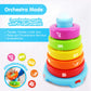 BEST LEARNING Stack & Learn - Developmental Educational Activity Stacking Toy for Infants Babies Toddlers for 6 or 9 Month Old B