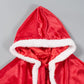 Little Red Riding Christmas Fur Princess Cape Hood Cloaks Costume For Girls 3-4 Years(110Cm)